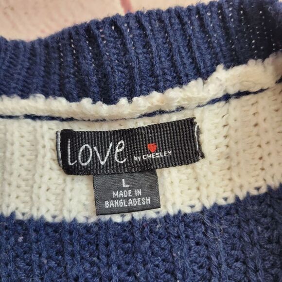 Love by Chesley navy Sweater L - Picture 3 of 3